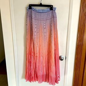 Anthropologie Dawn Pleated Maxi Skirt